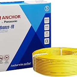 Anchor by Panasonic Advance FR Electric Wire | 0.75 sq mm PVC Insulated Copper Wire for Home Wiring | 90 Meter Electric Wire Cable for Industrial and Domestic Connections (Yellow, 27380YW)-11