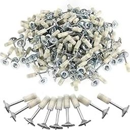 ZDQTRA Nails for Manual Steel Nail Gun, Round Nails Wall Fastening Tool for Concrete Ceiling Cable Ducts Fixed Slotting Device Repair Tool,7.3mm Nails Riveting Tools (Color Multi, 100 pcs of Packed)-0