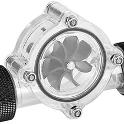 Flow Indicator, Water Cooling Flow Indicator, Clear Main Body for Home(Black Interface)-image-7