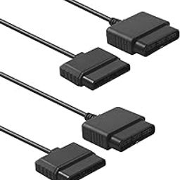 TENINYU 2PACK PS2 Controller Extension Cable Cord 6FT/1.8M Controller Extension for PS2 Game Console-16