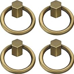 FAST PK05 Brass Antique Chest Pull Handle 35mm Round Kadi for Small Cabinet Furniture Drawer & Door Handles (4)-image-57