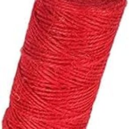 MERISHOPP 2x100m Jute Cord 2mm String Crafts DIY Gift Wrapping Twine Rope Red|Home & Garden|Wedding Supplies|Venue Decorations-image-19