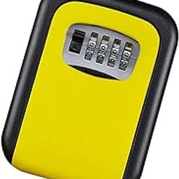 LOOM TREE® Outdoor Wall Mounted Safe Key Box with Lock & Waterproof Home Yellow | 1 Piece Key Lockbox (With Screws)-15