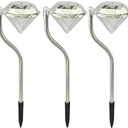 Drumstone (𝗦𝗽𝗲𝗰𝗶𝗮𝗹 𝟭𝟬 𝗬𝗲𝗮𝗿𝘀 𝗪𝗮𝗿𝗿𝗮𝗻𝘁𝘆 5-Piece Solar Diamond Garden Lights – Outdoor LED Lights – Waterproof, Energy-Saving,– Ideal for Pathways & Flower Beds-image-57