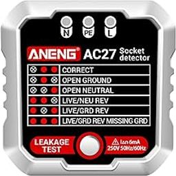 ATORSE™ Outlet Tester Electrical Wall Plug Breaker Finder Phase Check Phase Detector White-picture-24