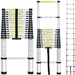 Smarty 15 Feet Portable Lightweight Adjustable Compact Stable 4.4 Meter Telescopic Aluminium Ladder for Home and Outdoor-image-49