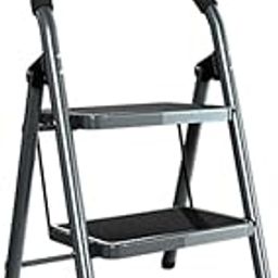 Raj Gold Foldable Steel Step Ladder for Home, Anti Skid & Wide Steps, Comfortable Standing, Durable & Sturdy, Black-image-83