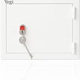 Jayvac-Safe locker Steel Household Safety locker Key Locker for Cash Money locker for Home,Office,Hotel-(25 * 35 * 25) CM-white-24