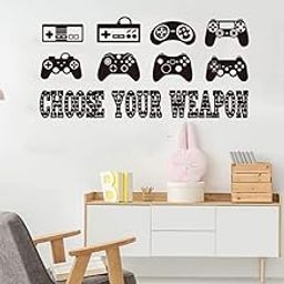 GADGETS WRAP Vinyl Decal Sticker Choose Your Weapon Video Gaming Zone Gamer (Item Finish Size : 105cm x 52cm)-23