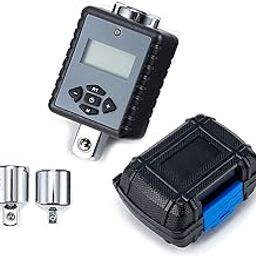 ThreeH 1/2''(1.5 To 147.6 Ft-Lbs.) Heavy Duty Digital Torque Adapter With Led&Buzzer Alert (1/2'' Drive & Includes Adapters For 3/8'' And 1/4''), Fixed Square-24