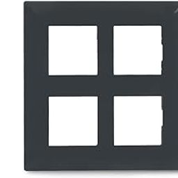 Schneider electric Livia-8 Module Grid & 8 Module Cover Frame - Square - Pebble Grey (Pack of 1)-22