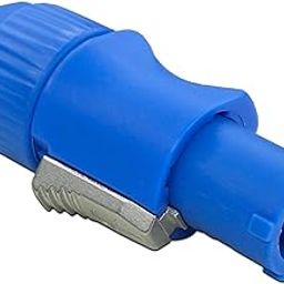 250V 20A 3 Pole AC to DC Powercon Male Cable Connector (Blue)-30