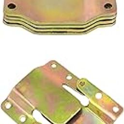 UNIQUELLA 6 Pcs Gold L Shape Jointer Sofa Connectors Furniture Bracket Metal Sofa Interlocking Sofa Bracket with Mounting Screws-21