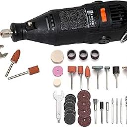 KANABEE Mini Drill 130W Electric Drill Grinder Engraver Pen Grinder Mini Drill Electric Rotary Tool Grinding Machine 105Pc Multi Rotary Tool Accessories Set Grinding Polishing Rotating Kits-16