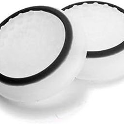 Porro Fino Silicone Key Protector Thumb Grips Anti-Slip Silicone Cap Cover for PS5 PS4 PS3 Xbox Series X/Series S Xbox One Xbox 360 Controller - White/Black (2 Pcs)-image-70