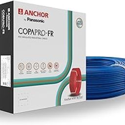 Anchor by Panasonic 1 mm COPAPro FR Electrical Wire, 90 Meter Fire Resistant Single Core PVC insulated Pure Copper Wire, Anti Rodent Anti Termite Flexible Wire for Connections (BLUE, 96138BU)-20
