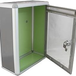 Kebica Metal Frame ABS Suggestion/Donation/Letter/Drop Box (Grey)-15