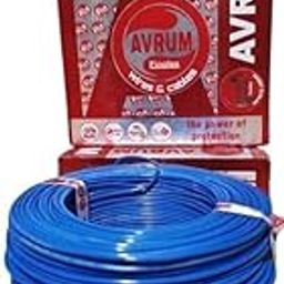 AVRUM 90m Single Core PVC Insulated Copper Wire | 1.5mm, 1 Sqmm Flame Retardant Electric Cable for Home & Industrial Use_blue-image-51