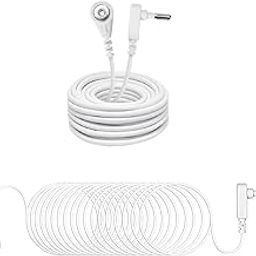 Grounding Cord for Grounding Products Universal Wire 15 ft Long White Replacement Cord Grounded Cable for Mat Kits-22