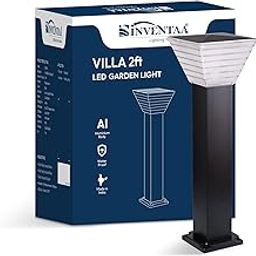 INVENTAA 12 Watt Villa LED Bollard Lights Outdoor Waterproof | Bollard Lights Outdoor for Installing As, Garden Lights Outdoor Waterproof, Outdoor Light & Boundary Lights (Warm White, 2 Feet)-13