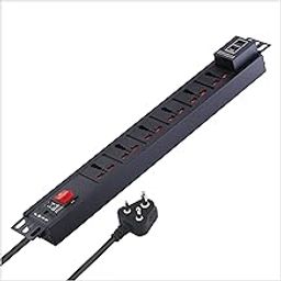 MX Extension Board 6 Outlet 3000W 15 Amp Universal Socket with (0.75 Sq.mm ISI Marked) Power Cord 1.5 Mtr with USB C QC 3.0 PD 95W Port +USB A Type Charging Port,Built in Fuse Master Switch-image-8