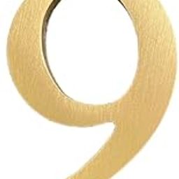 4.5cm Height Self Adhesive Solid Brass Letters 4.5cm Wall Stickers Gold Mailbox Numbers Home Address Numbers Shop Studio Name DIY Combination for Wall Home Decor-picture-4