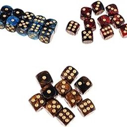 ATORSE Toy 30pcs Colorful 6-Sided Game Dice 16mm Dice for Board Games and Teaching Math-Toys & Hobbies-Games-Role Playing Games-Dungeons & Dragons-Accessories & Dice-image-55