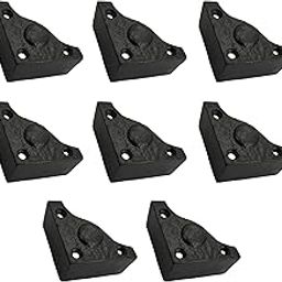 Adonai Hardware "Bamah" Antique Iron L-Corner (2 Inch x 2 Inch x 8 Pack, Black Powder Coated)-93