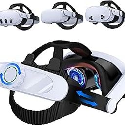 MystNova Head Strap for Meta Quest 3S/Quest 3/Quest 2, VR Headset Accessories Adjustable Elite Strap Replacement for Oculus-2
