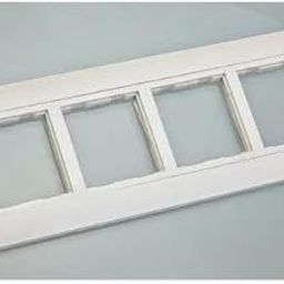 SEER 6 Module Switch Plate Cover Frame, White Polycarbonate, Wall Mount (8M WHITE PLATE)-image-16