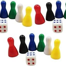 ATORSE Toy 18Pcs Chessman Chess Pieces and 3 Dice Board Game Accessories Children Toys -Toys & Hobbies-Games-Board & Traditional Games-Contemporary Manufacture-picture-10