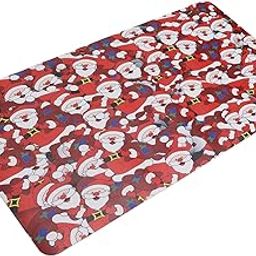 Big Mouse Pad, Practical Premium Clean Tidy PU Synthetic Leather Mouse Pad Large Santa Claus Pattern for Office for Home(350 * 700 * 2mm)-19