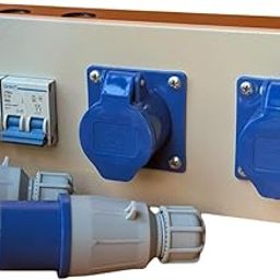Industrial Plug & Socket Panel 16 A Single Phase -2 Nos 16 A Two Pole MCB - 2 Nos.-10
