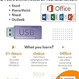 veertutorial Complete MS Office 2019/2021/365 Video Training (English) - Pendrive + Online Access | Learn Excel, Word, Powerpoint & More | 2 Years Access-12