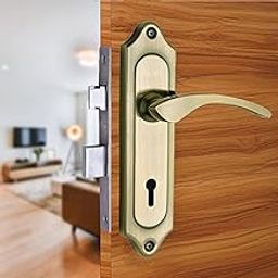 Atom Heavy Duty Mortise Door Lock for Bedroom, Living Room, Main Door, Brass Antique Finish | 3 Keys | 6 Lever Double Stage Lockset for House Hotel Office(509KY)-image-55