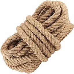 10 mm Thick 10 Meters Twisted Manila Rope for Crafts, DIY Projects, Home Decorating, Climbing, Protecting Stair Handrail,Water Pipe,Balcony Guardrail.-14