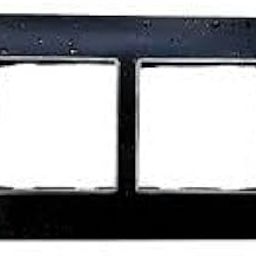 SEER 4 Module Switch Board Cover Plate, Black Chrome Finish, Polycarbonate Frame-20