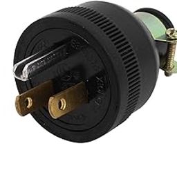 Ubersweet® Imported Industrial Grade 5-15 15A 125V Straight B Male Replacement Plug US Plug-17