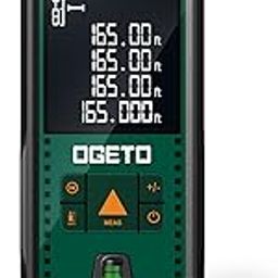Laser Measure, Ogeto 165 Feet Digital Laser Distance Meter with 2 Bubble Levels,M/in/Ft Unit Switching Backlit LCD and Pythagorean Mode, Measure Distance, Area and Volume-12