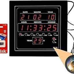 Zinzo New Smart Digital WiFi Spy Camera Clock, Premium HD Wide Angle Live Streaming Hidden Camera, Motion Detection for Longer Hours,Wireless WiFi Home Security Camera.(32GB SD Card Free)-image-125