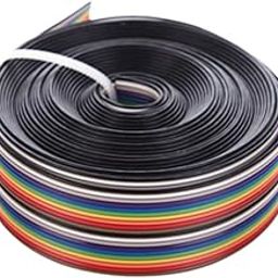 Eowpower 16.5Ft/5M 20Pin Rainbow Color Flat Ribbon Cable IDC Wire Cable-picture-16