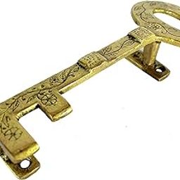 ESPLANADE - 7.5" Treasure Key Design Brass Door Handle | Home Decor | Cabinet Pull | Single Piece Handle for Doors-12
