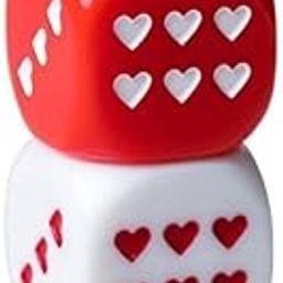 ATORSE Toy 3x2 PCS Round Corners Acrylic White and Color Six Dice Set Heart Pattern-Toys & Hobbies-Games-Board & Traditional Games-Contemporary Manufacture-image-63