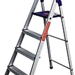 Parasnath Home Pro 4 Step 4.1 Ft Light Weight Aluminium Heavy Duty Folding Ladder(Made in India)-image-98