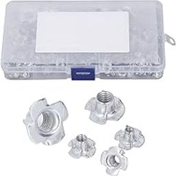 Xolsurg 80 Pcs T Nut Set High Hardness 4 Pronged Tee Nuts-image-62