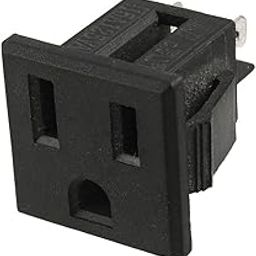 GBSTORE 10pcs AC 125V 15A US Plug 3 Power Plug Connector Black-picture-18