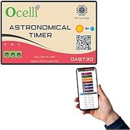 Ocelli Astronomical Timer | Smart Astro Timer Switch with Auto ON/Off Using Sunrise/Sunset No External WiFi Required | 30A Load Support-image-0