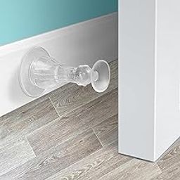 SYPM Transparent Door Stopper, Self Adhesive, Rubber, Modern Style, 14x8x8cm, 1 Pack-image-74