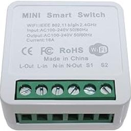 16Amp Wifi Smart Switch Module to retrofit Existing Switch to smart Switch with Voice Assistant Support-80