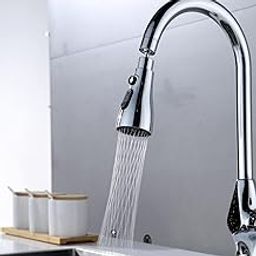 ARRAX Pull Down Spray Head for Kitchen Faucet, 3-Function Sink Spray Nozzle with Adapters, Faucet Head Replacement Compatible Use Upgrade Your Kitchen Sink with Flexible Tap (Faucet Water)-image-97